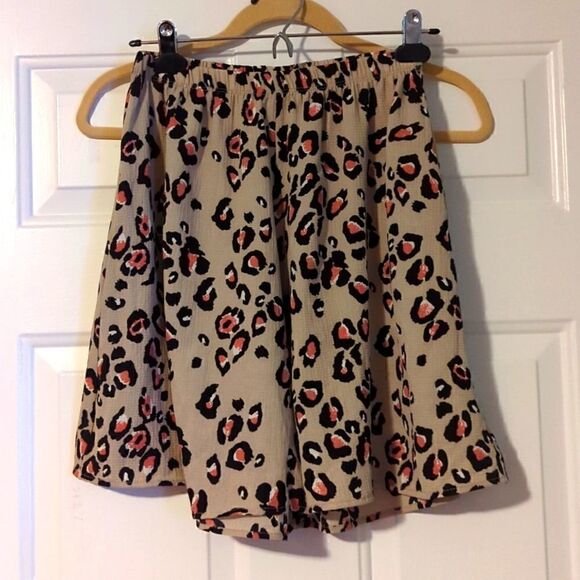 BOM Bom animal leopard panther shorts size Small 12 inch elastic bon bon - Picture 1 of 7
